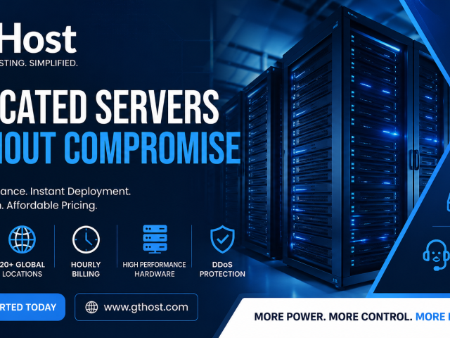 GTHost – Fast, Reliable & Affordable Dedicated Hosting